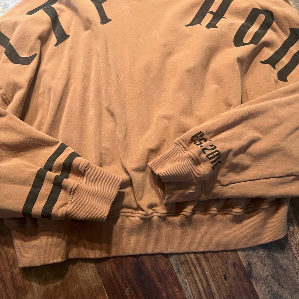 Womens salty honey Crewneck Sweater in Tan - Picture 4 of 4